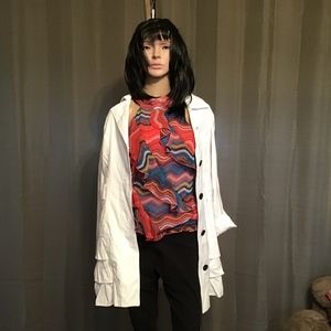 White Ruffled Jacket